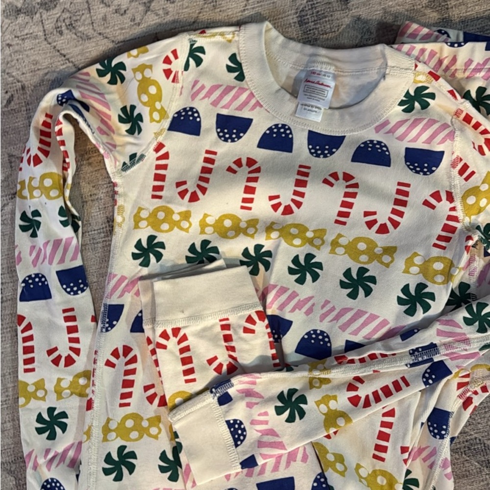 Hanna Andersson 140 Long Sleeve Holiday Pajama Set